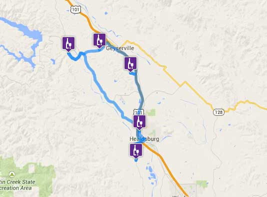 wine country trip planner