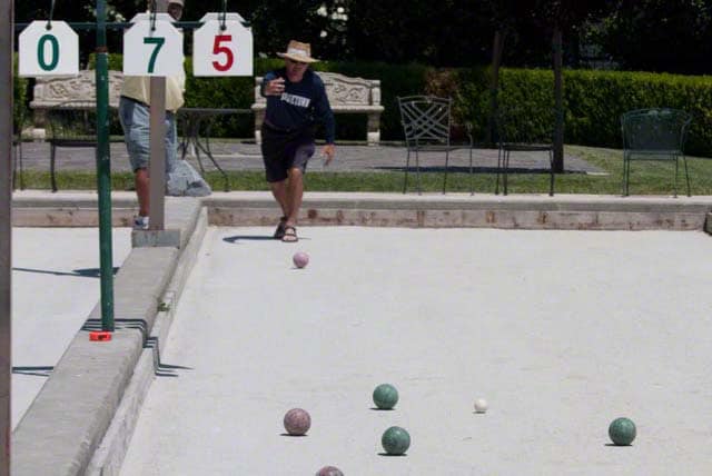 bocce in wine country