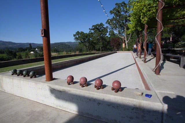 The Bocce Court at Trinchero in St. Helena