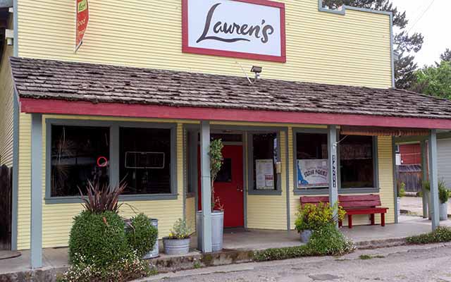 Lauren's Restaurant in the Anderson Valley
